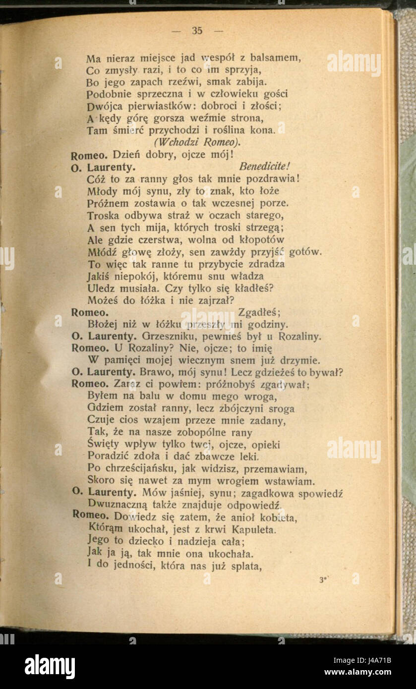 Romeo i Julia (William Shakespeare) 039 Foto Stock