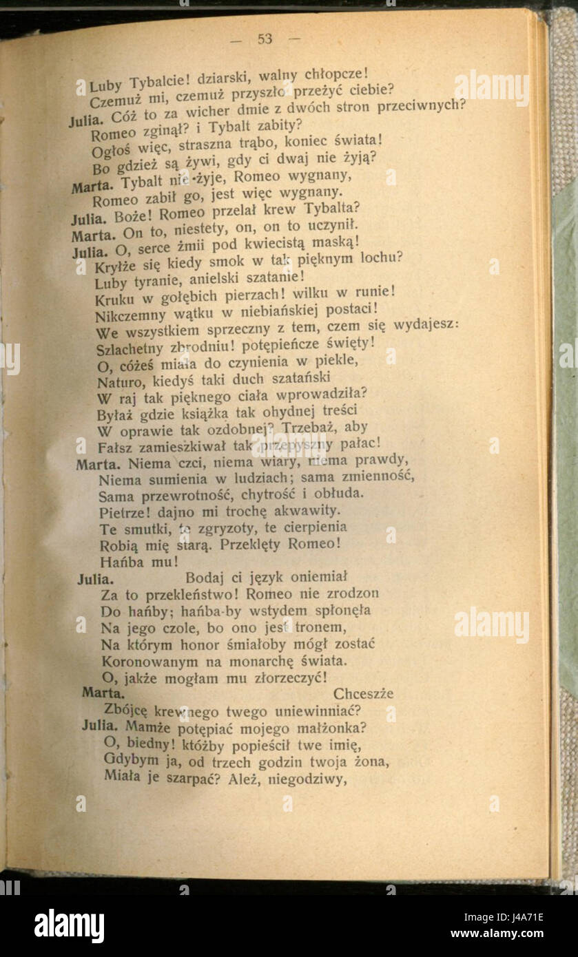 Romeo i Julia (William Shakespeare) 057 Foto Stock