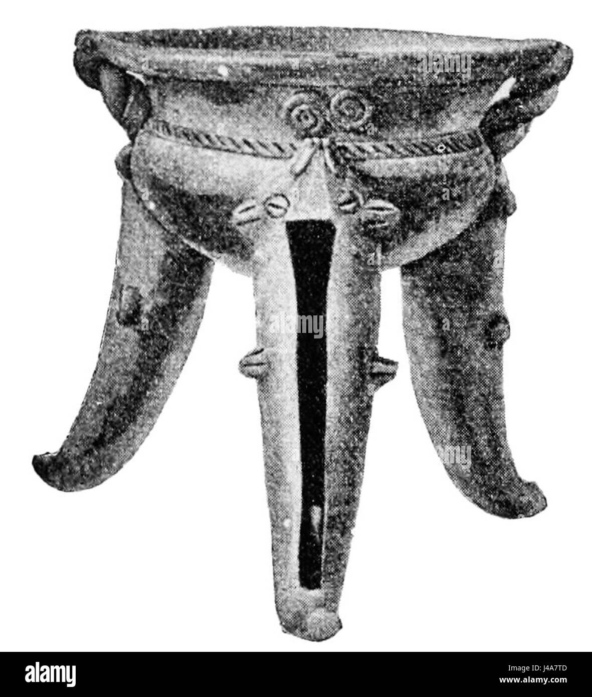 PSM V49 D674 Chiriqui tre gambe vaso Foto Stock