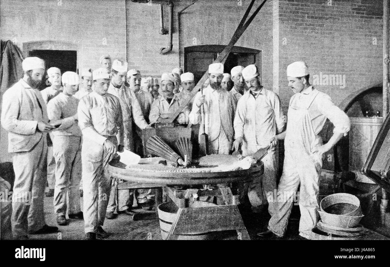 PSM V45 D254 gli studenti con il burro di lavoratore Foto Stock