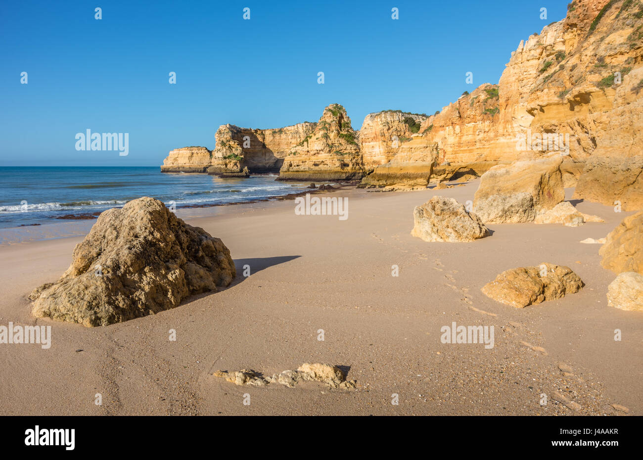 Praia da Marinha, Algarve, Portogallo. Foto Stock