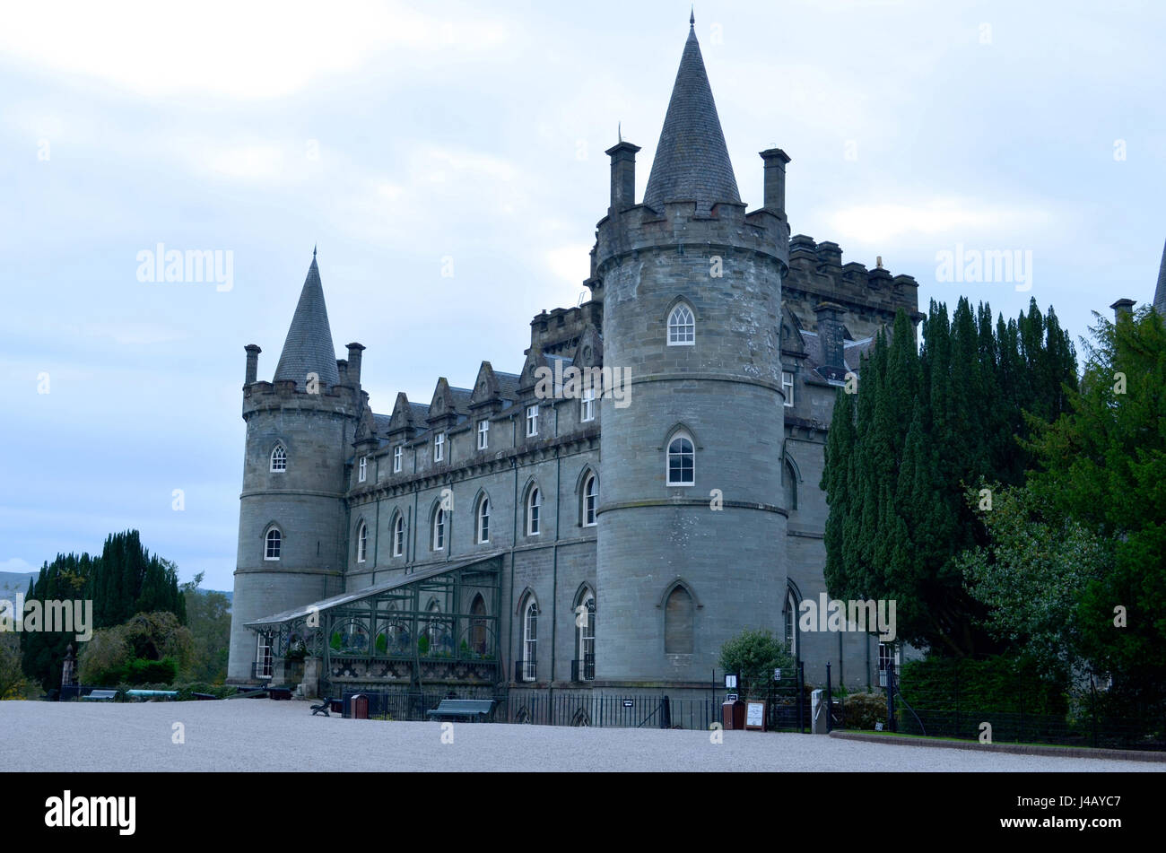 Casa del Duca di Argyll capo del Clan Campbell. Foto Stock