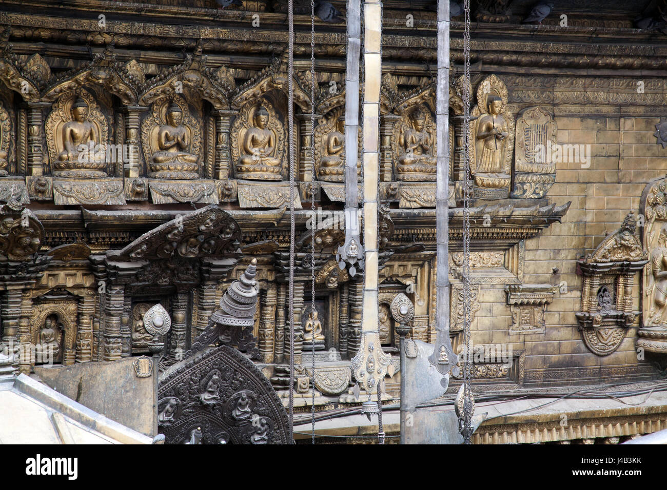 Il Hiranyavarna Mahavihara - Il Tempio d'Oro - Patan o Lalitpur, Kathmandu in Nepal Foto Stock