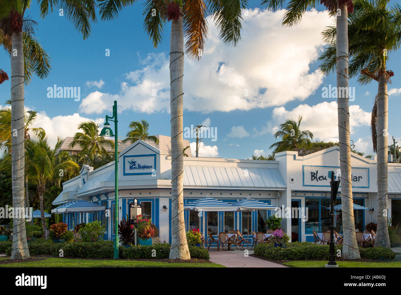 Bleu Provence - elegante ristorante francese, Naples, Florida, Stati Uniti d'America Foto Stock