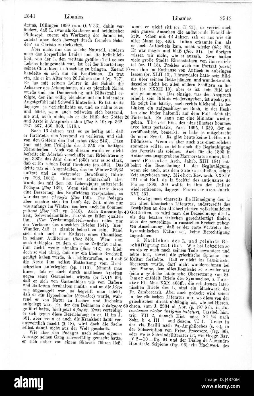 La RealencyclopÃ¤die der Classschen Altertumswissenschaft di Pauly-Wissowa è un'enciclopedia completa degli studi classici. Il volume XII, parte 2, pagina 2541 si concentra su argomenti specifici relativi al mondo classico, fornendo contenuti accademici approfonditi sulla storia antica, la cultura e la scienza. Foto Stock
