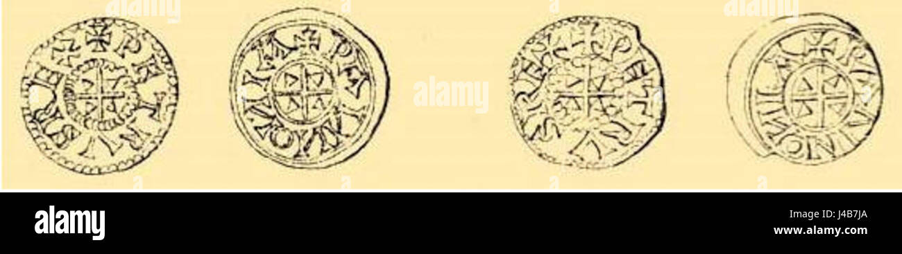 Petr Orseolo fu una figura storica, doge di Venezia nel X secolo. Il suo regno segnò eventi significativi nella storia veneziana, in particolare nello sviluppo della Repubblica di Venezia. Foto Stock