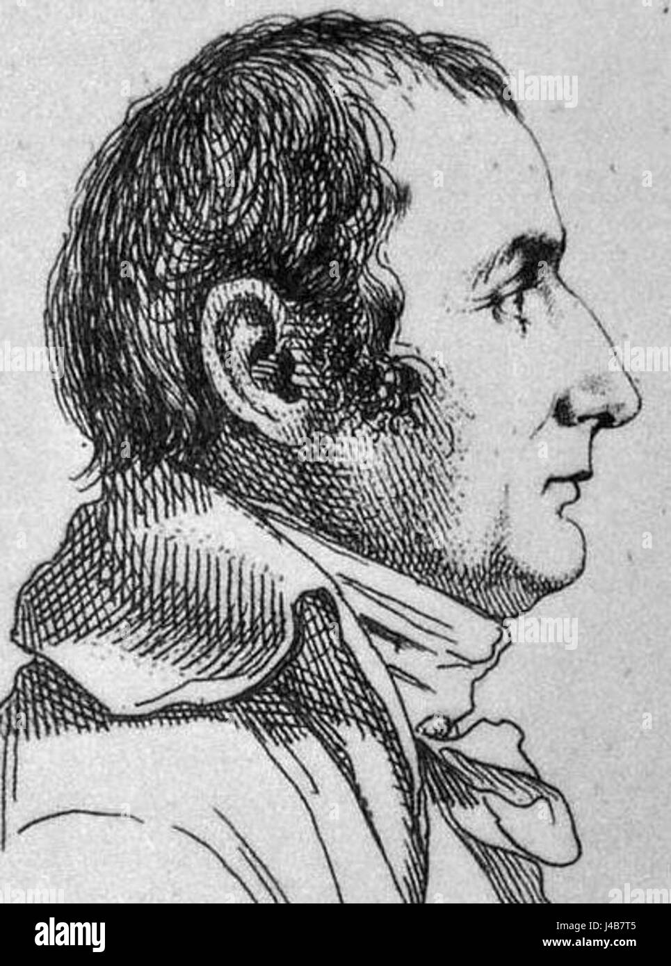 Pierre Jacotin era un ingegnere militare e cartografo francese noto per il suo lavoro di mappatura dell'Egitto all'inizio del XIX secolo, contribuendo agli studi geografici e alle tecniche di mappatura. Foto Stock