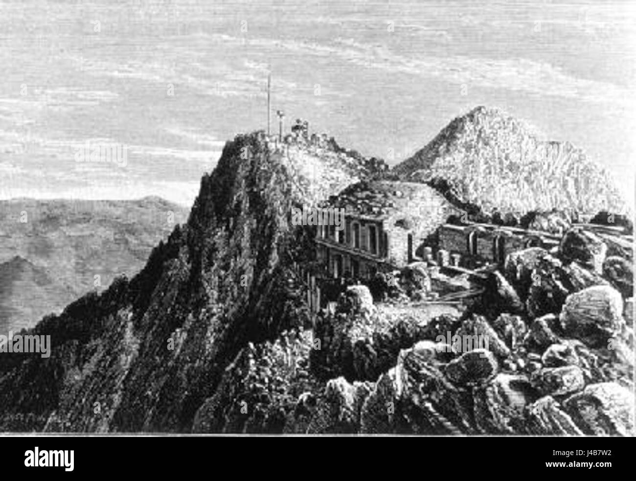 Pic du Midi de Bigorre osservatorio 1879 Foto Stock