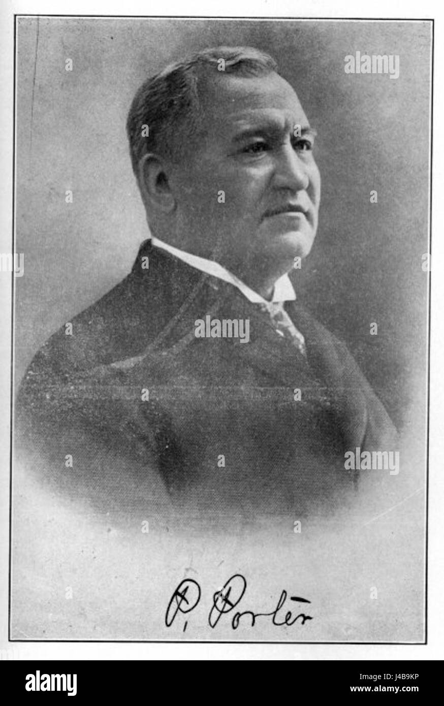 Pleasant Porter era un importante politico americano e leader dei nativi americani, servendo come capo principale della nazione Creek alla fine del XIX secolo. Fu influente nei negoziati con il governo degli Stati Uniti e nel plasmare il futuro del popolo Creek. Foto Stock