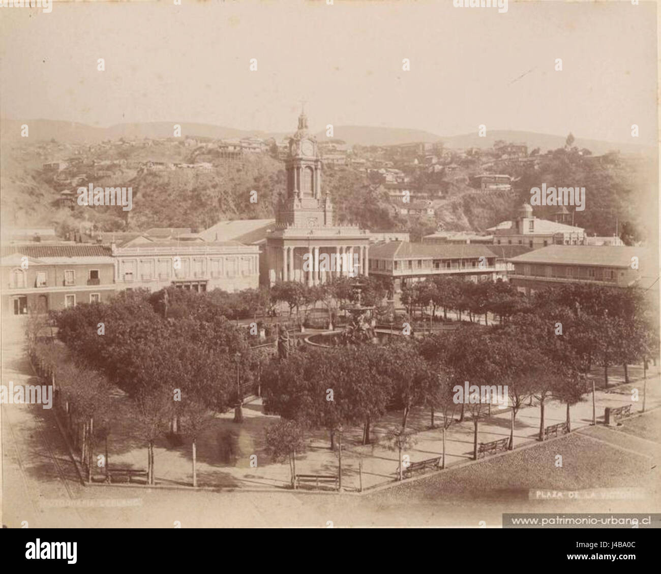 Plaza Victoria circa 1890 Foto Stock