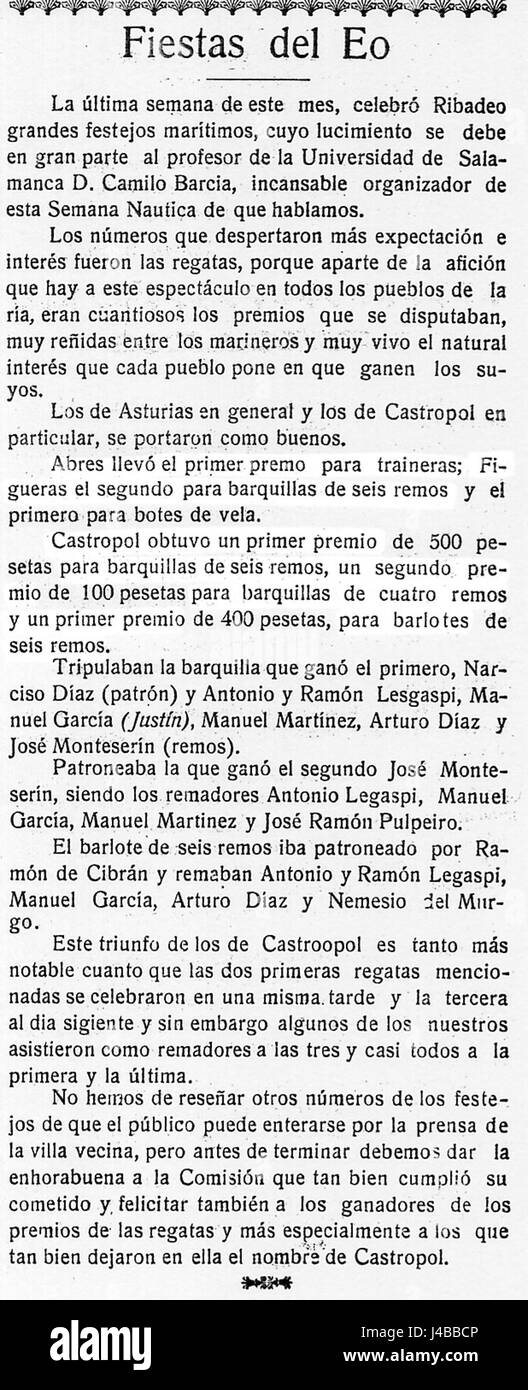 Regatas 1923 Foto Stock