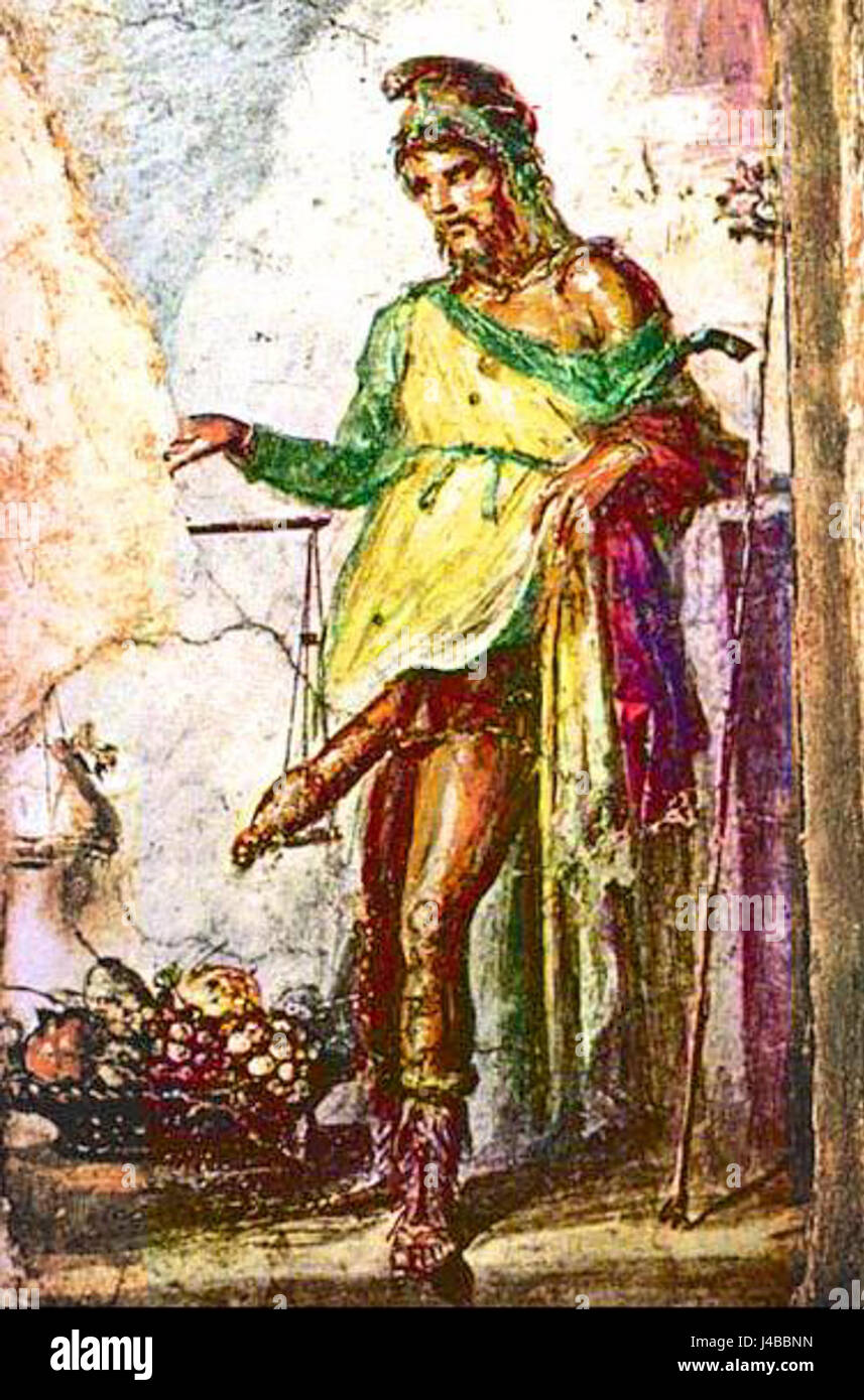 Pompei Priapo 2 Foto stock - Alamy