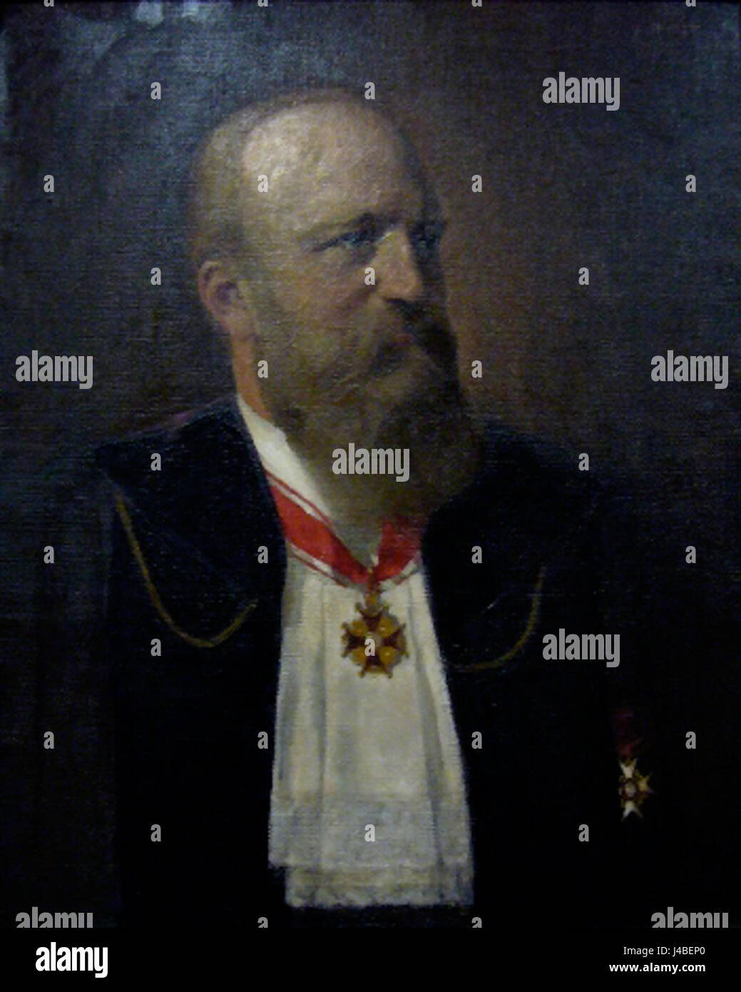 La Galleria dei professori dell'Università di TÃ¼bingen presenta ritratti e opere accademiche di professori importanti, tra cui Hugo Friedrich Meyer. Meyer fu una figura influente nel campo della filologia tedesca ed è celebrato per i suoi contributi alla letteratura e alla linguistica. Foto Stock