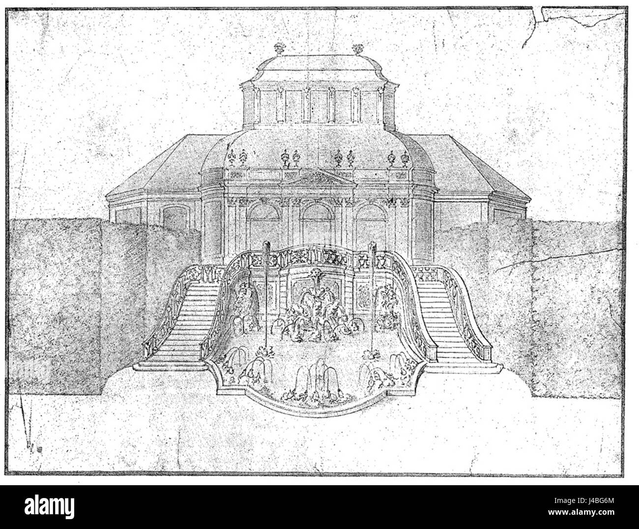 Porzellanhaus si riferisce a una casa di porcellana, probabilmente un edificio storico o un sito di produzione legato alla produzione di porcellana, un'importante attività artigianale nella storia europea, in particolare in Germania e in Cina. Foto Stock