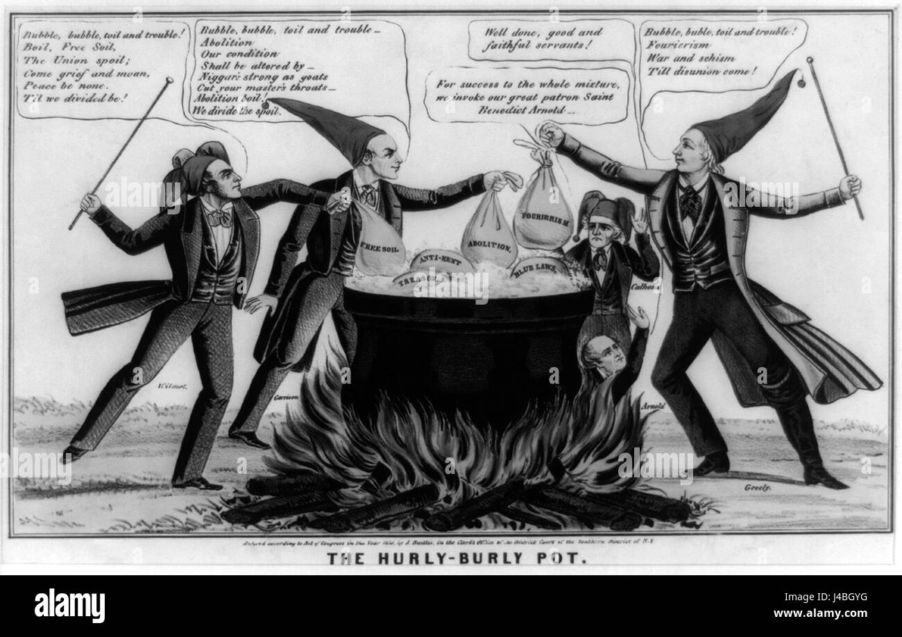 Politicalcartoon1850 Foto Stock