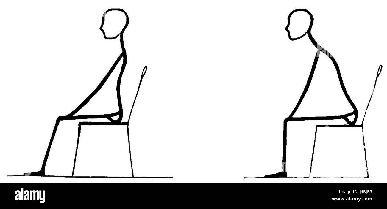 PSM V42 D037 posture del svogliatezza o attenzione Foto Stock