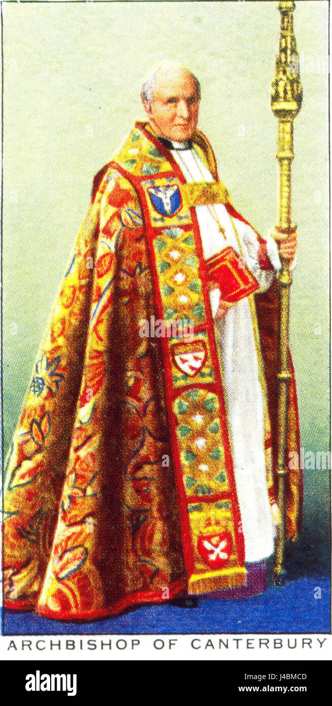 Giocatore di sigarette 5 Arcivescovo di Canterbury Foto Stock