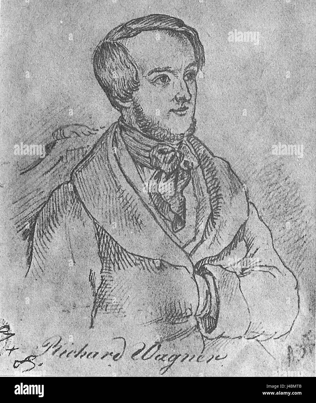 Richard Wagner 1842 Foto Stock