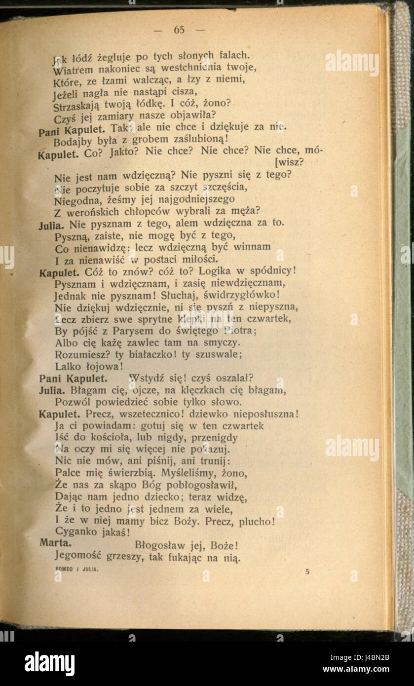 Romeo i Julia (William Shakespeare) 069 Foto Stock