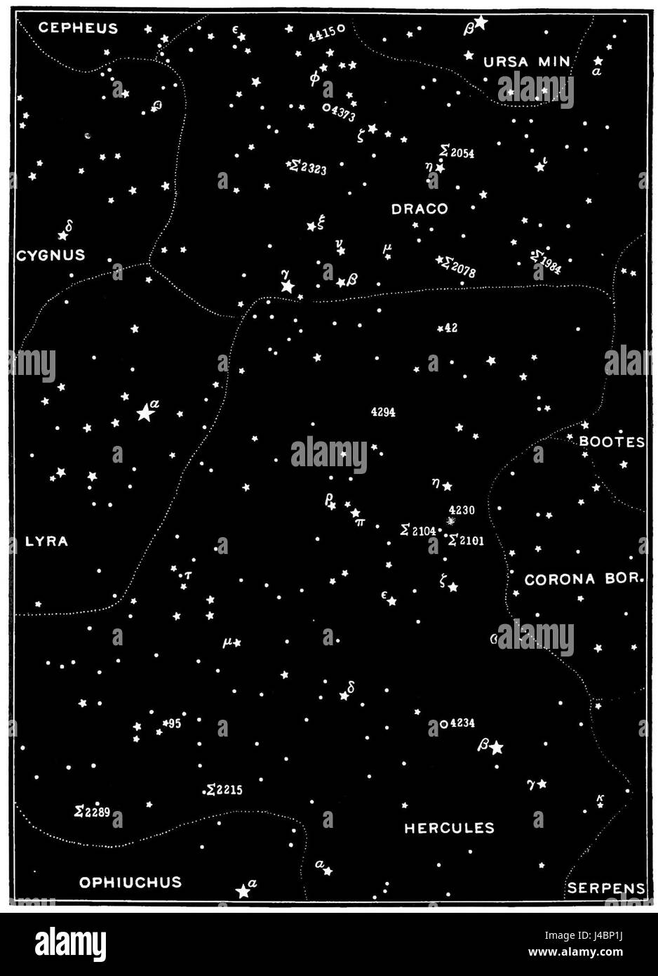 PSM V47 D214 meraviglie del cielo notturno mappa 15 Foto Stock
