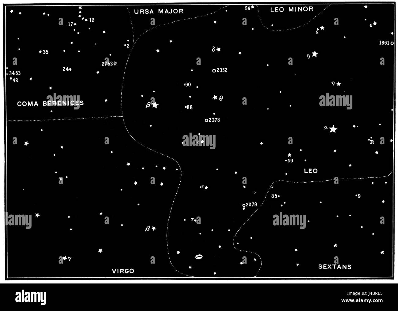 PSM V46 D491 meraviglie del cielo notturno mappa 6 Foto Stock