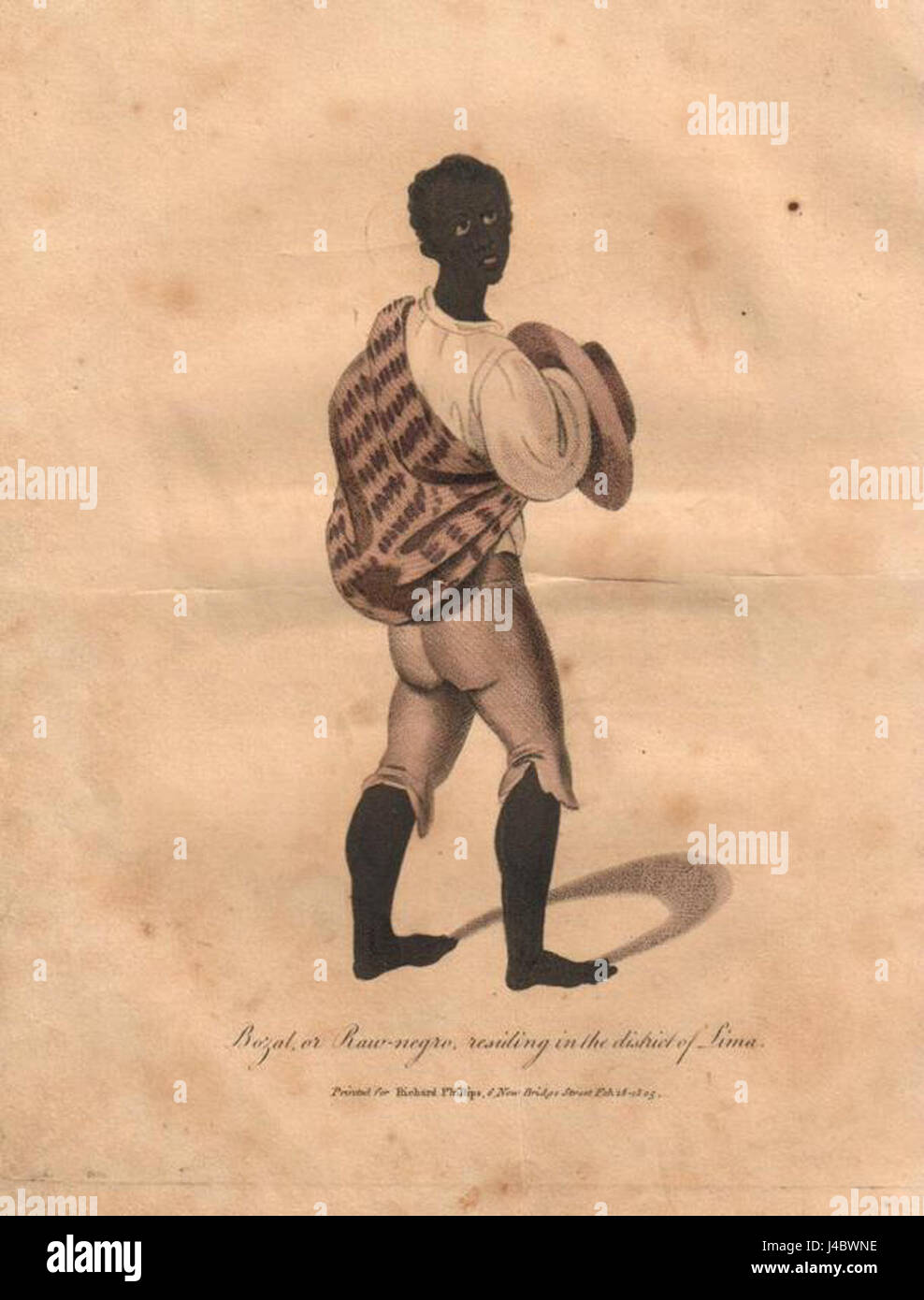 Richard Phillips, "dall'attuale stato del Perù 1805", è un'opera storica che descrive lo stato socio-politico e culturale del Perù durante l'inizio del XIX secolo, fornendo un'idea della società peruviana. Foto Stock