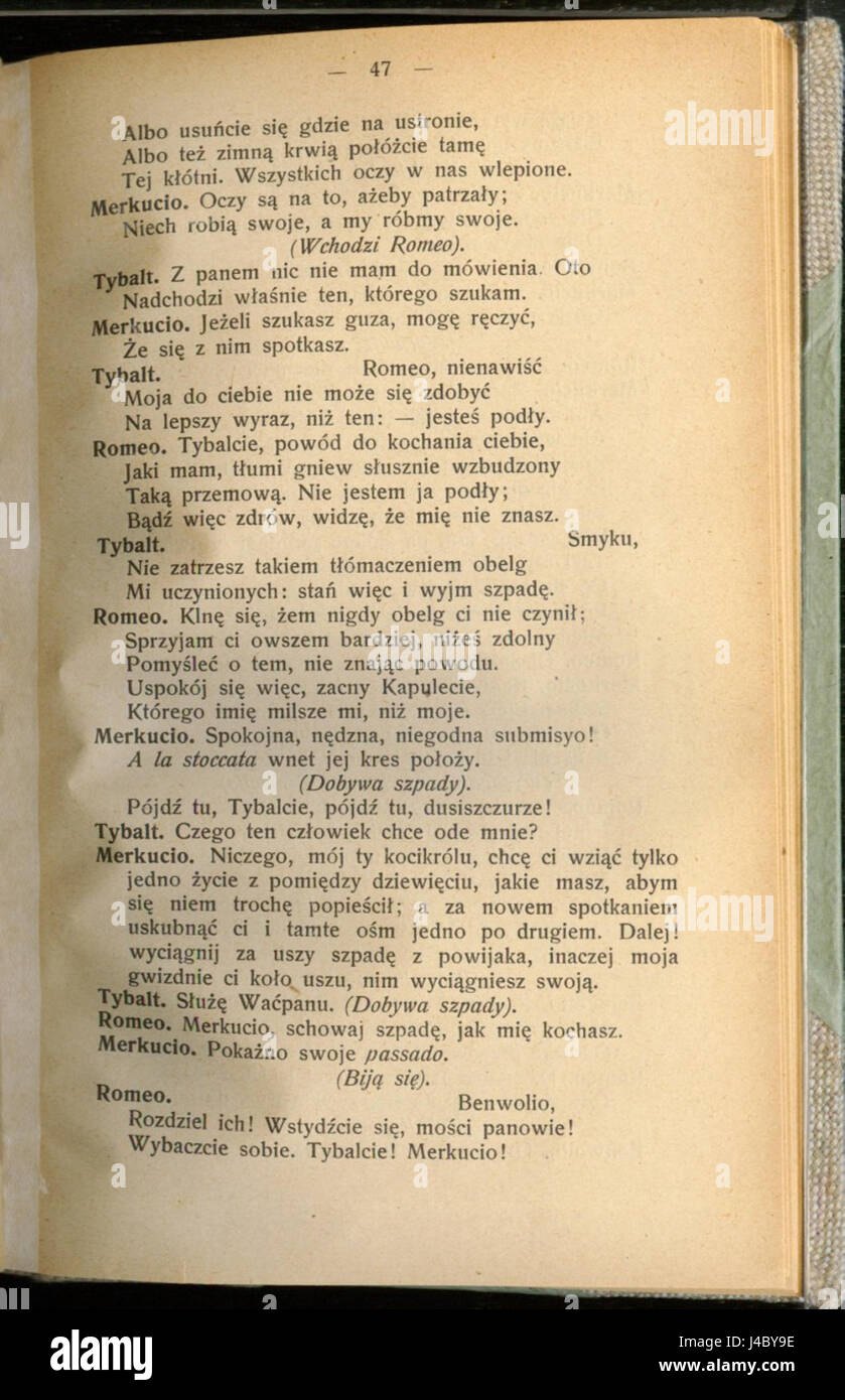 Romeo i Julia (William Shakespeare) 051 Foto Stock