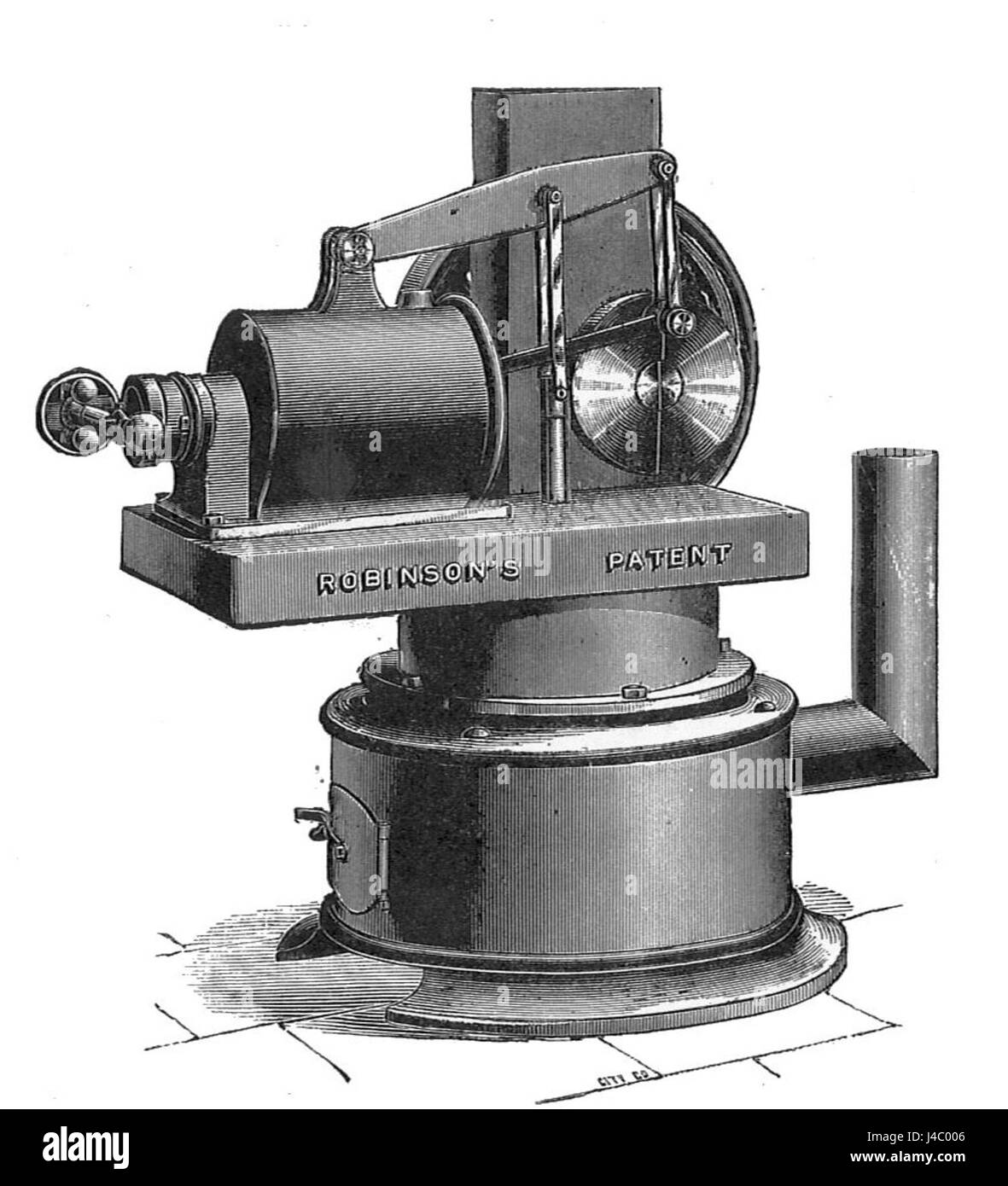 Il motore ad aria calda di Robinson, discusso in "Modern Engines" di Rankin Kennedy, è un esempio significativo della tecnologia dei motori ad aria calda. Questo motore ha contribuito allo sviluppo di motori termodinamici e ha gettato le basi per le successive innovazioni nell'ingegneria meccanica. Foto Stock