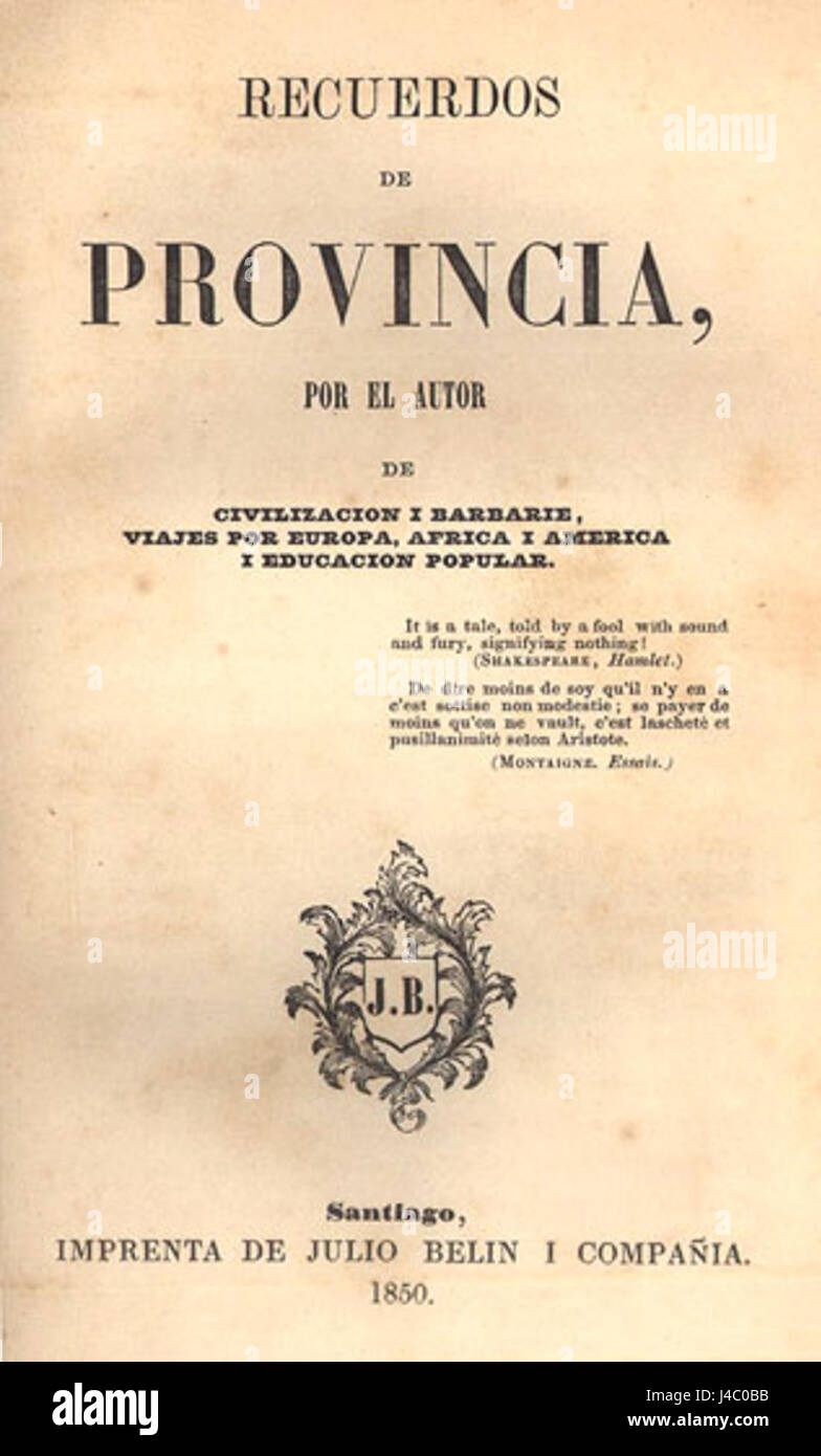 Recuerdos de provincia Foto Stock