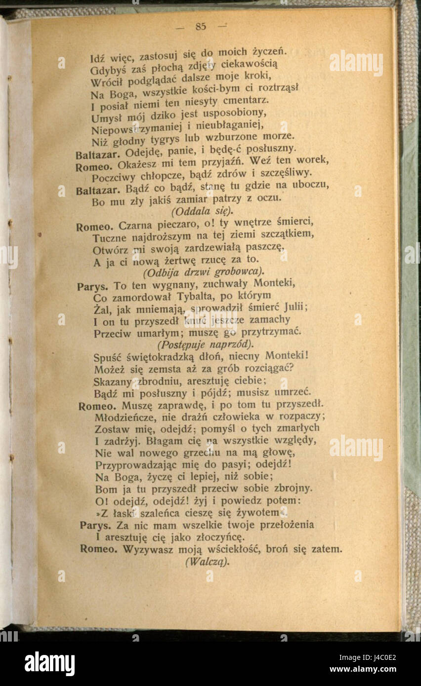 Romeo i Julia (William Shakespeare) 089 Foto Stock