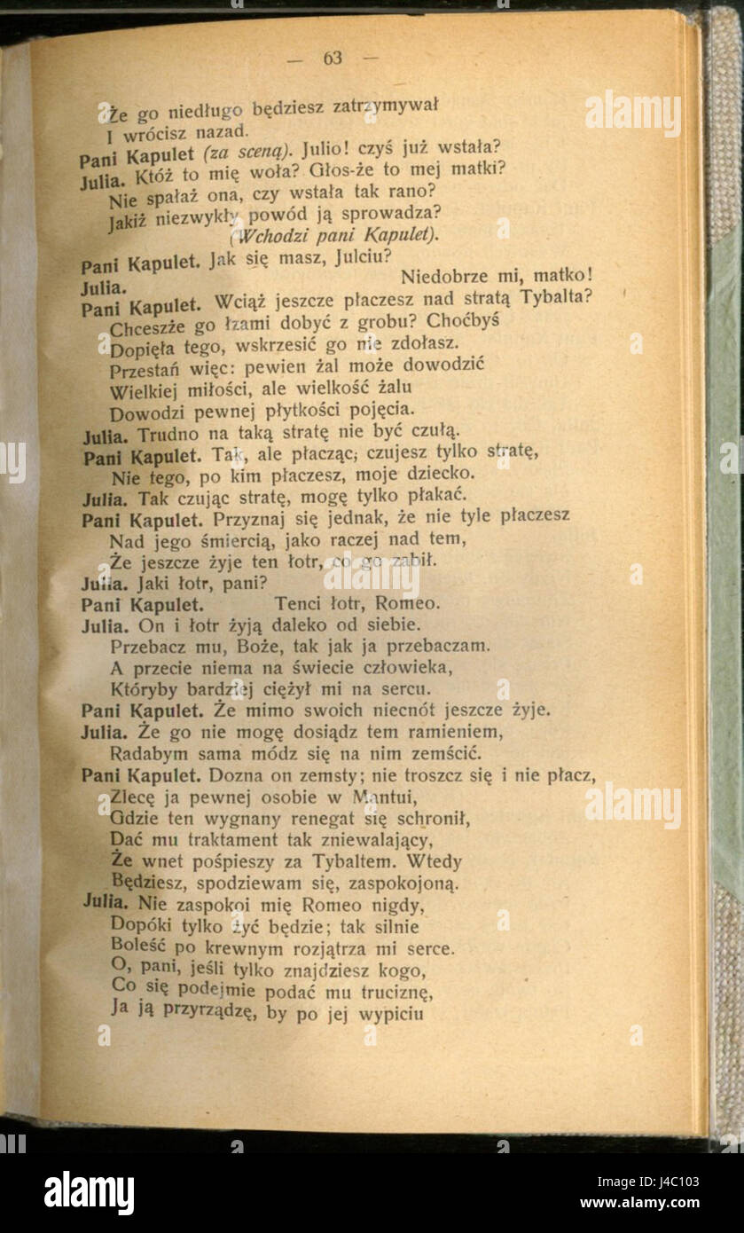 Romeo i Julia (William Shakespeare) 067 Foto Stock