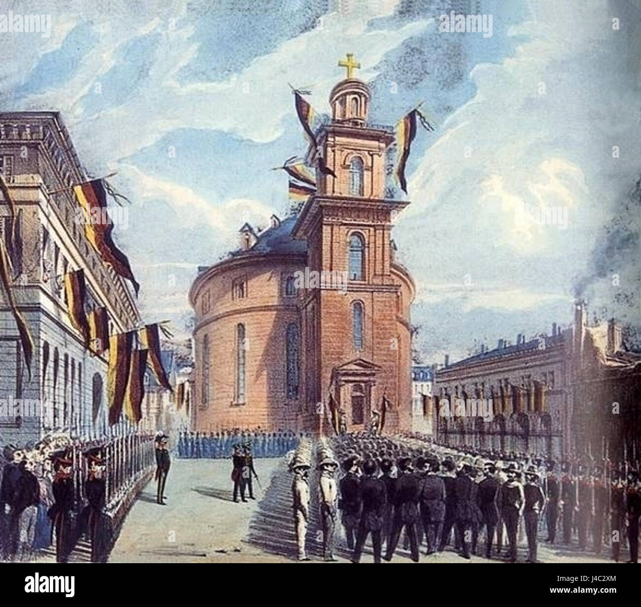 Paulskirche Frankfurt am Main 1848 1849 Foto Stock