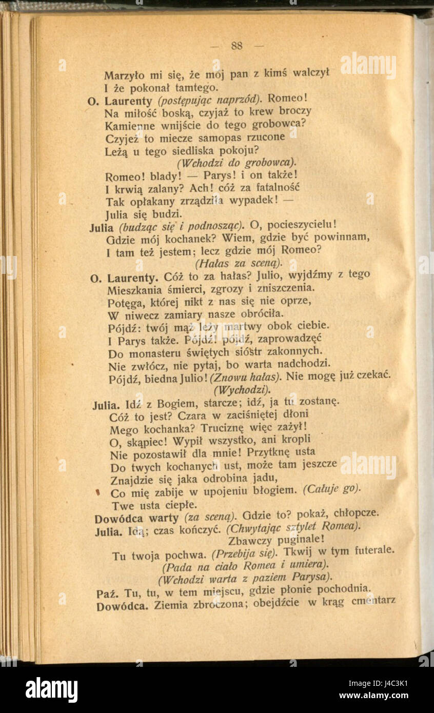 Romeo i Julia (William Shakespeare) 092 Foto Stock