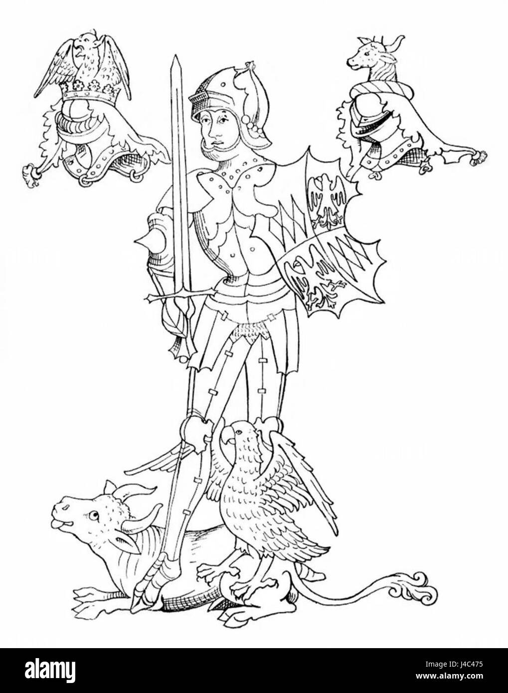 Questo documento si riferisce probabilmente a Richard Neville, una figura storica, probabilmente del periodo medievale o dell'inizio dell'età moderna, nota per il suo ruolo nella storia britannica o europea. Il riferimento suggerisce una biografia o un resoconto storico. Foto Stock