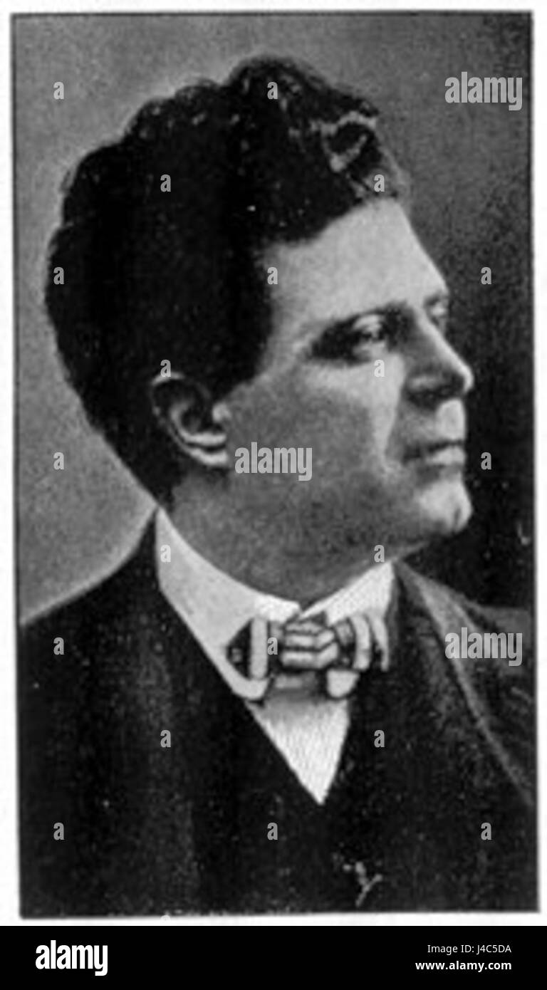 Profilo di Pietro Mascagni Foto Stock