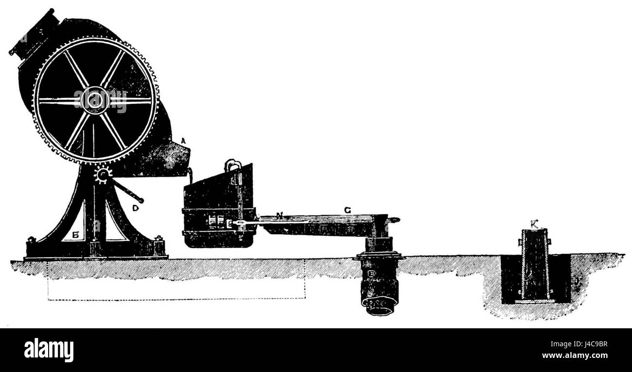 PSM V39 D768 descrive il processo industriale di versamento dell'acciaio da un convertitore, un passo essenziale nella produzione dell'acciaio, evidenziando i processi di fabbricazione della fine del XIX secolo o dell'inizio del XX secolo. Foto Stock