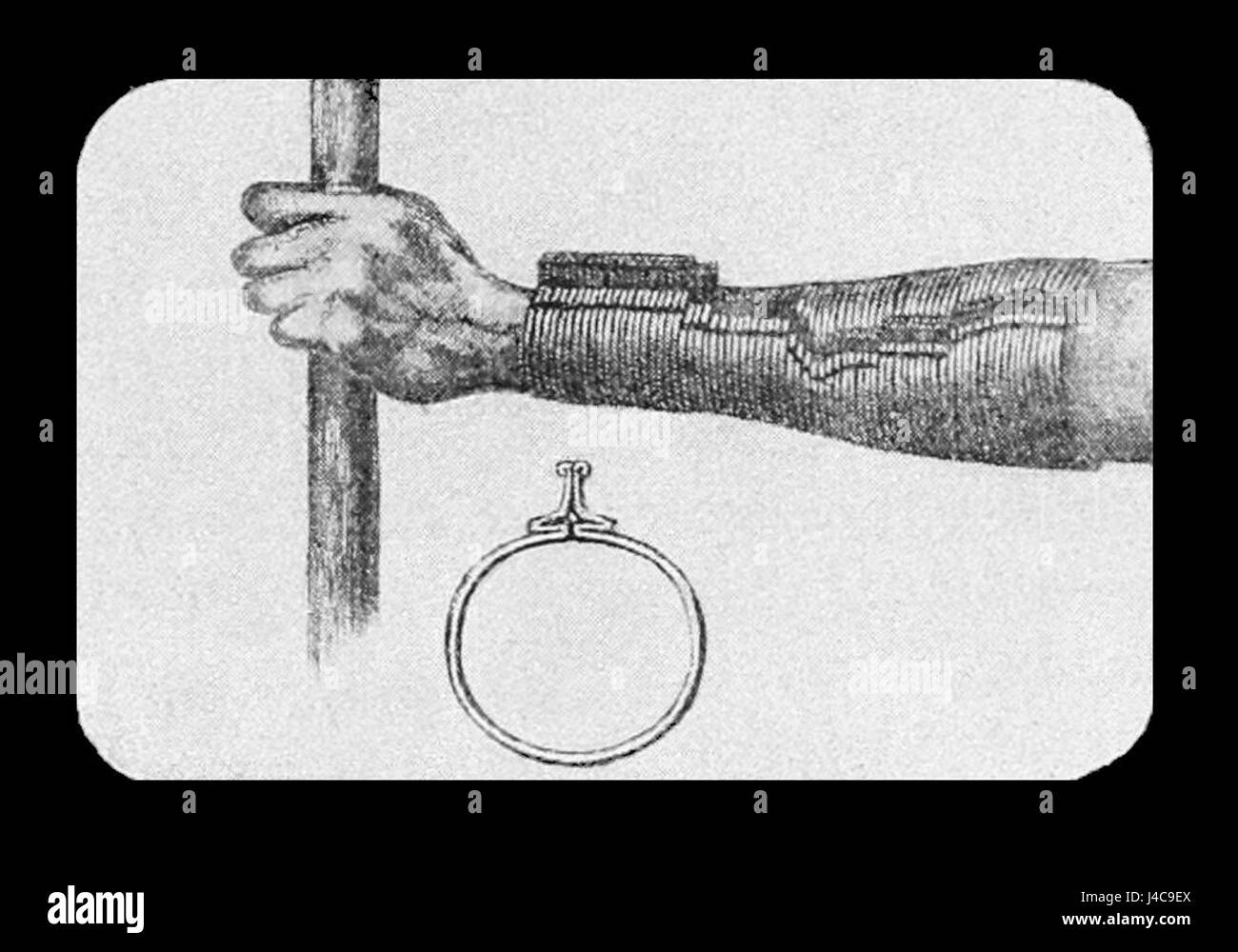 PSM V40 D059 Africana ornamento del braccio Foto Stock