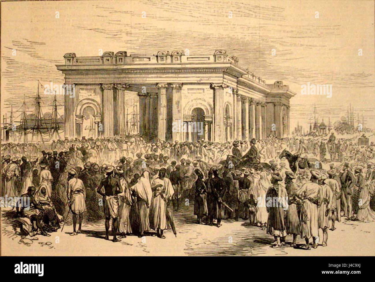 Prinsep's Ghaut, dal Illustrated London News, 1876 Foto Stock