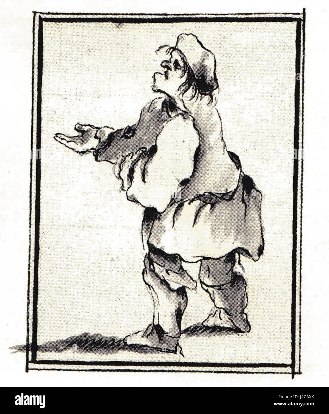 Il disegno Penicuik 23 (5) si riferisce a un'opera d'arte specifica della collezione Penicuik, nota per le sue raffigurazioni di paesaggi e architettura scozzesi. Questo disegno, come molti altri della collezione, offre una rappresentazione dettagliata della vita rurale scozzese e presenta elementi sia della natura che degli ambienti costruiti. Foto Stock