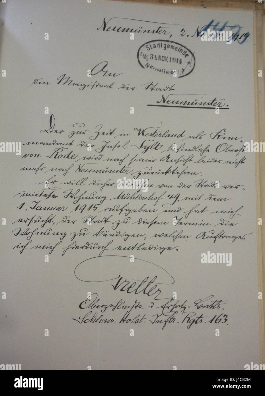 Georg von Rode, un ufficiale tedesco, ha ricoperto il grado di Oberst (colonnello) nel 1914, durante la prima guerra mondiale. Il suo ruolo di leadership sull'isola di Sylt riflette la sua influenza militare durante la guerra e i suoi contributi alla storia militare tedesca. Foto Stock