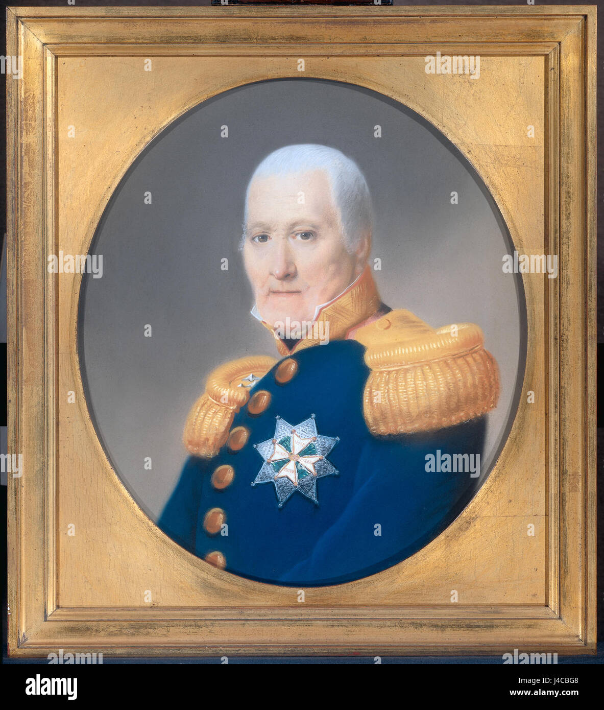 Questo ritratto del tenente generale C.R.th. Krayenhoff è stato creato nel XIX secolo ed è ora ospitato al Rijksmuseum. Cattura la somiglianza del capo militare olandese, noto per il suo servizio durante le guerre napoleoniche. Foto Stock