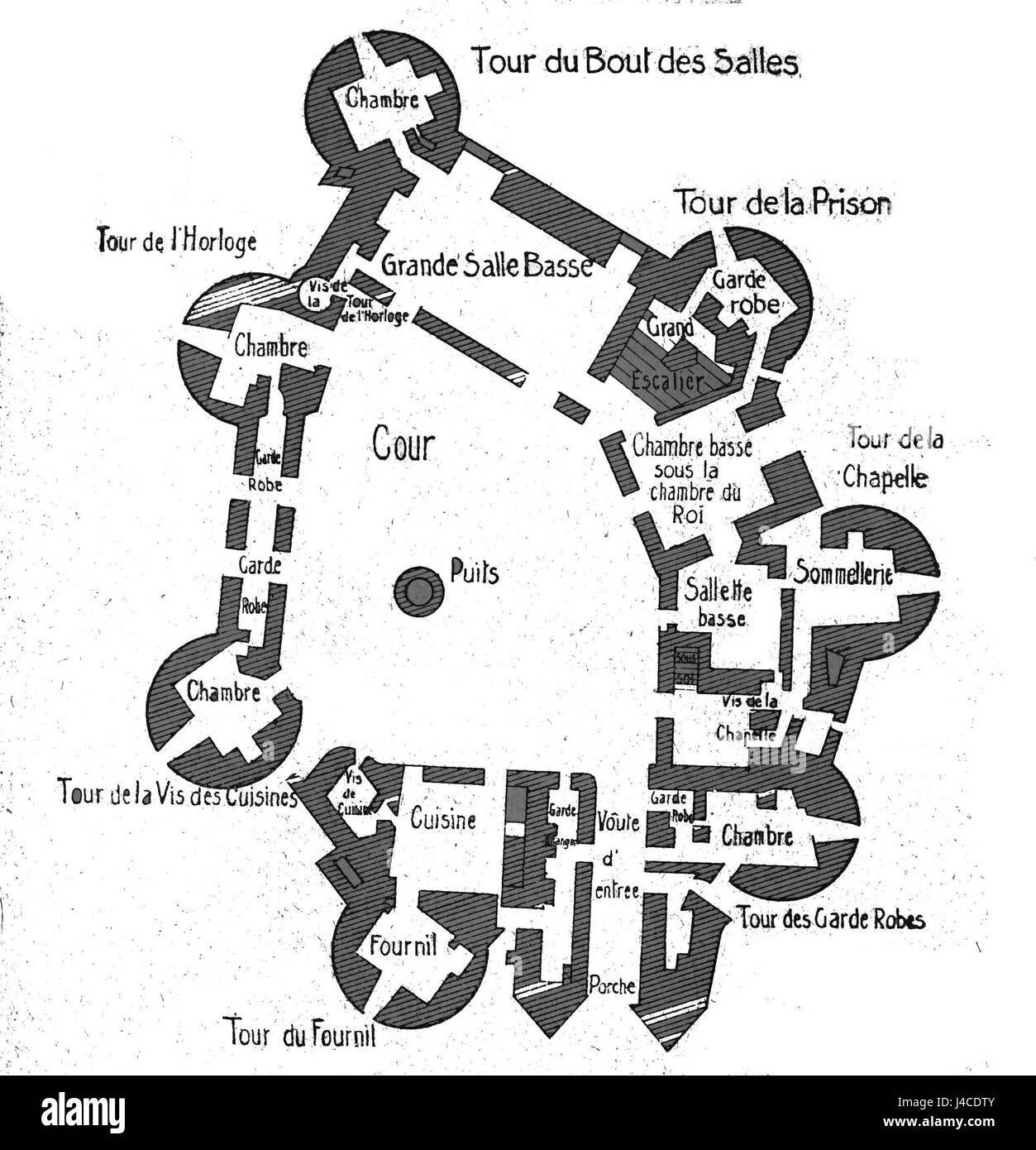 Piano chateau Fere en Tardenois 08510 Foto Stock