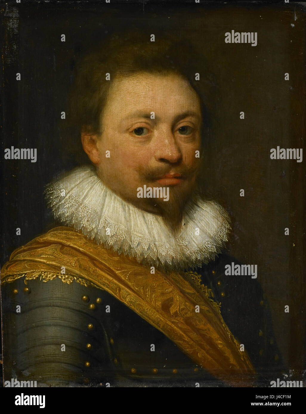 Il ritratto di Willem, conte di Nassau-Siegen (1592â€“1642), dipinto nel XVII secolo, fa parte della collezione del Rijksmuseum. Ritrae la sua nobile statura e leadership, riflettendo la sua importanza nella storia militare e politica olandese. Foto Stock