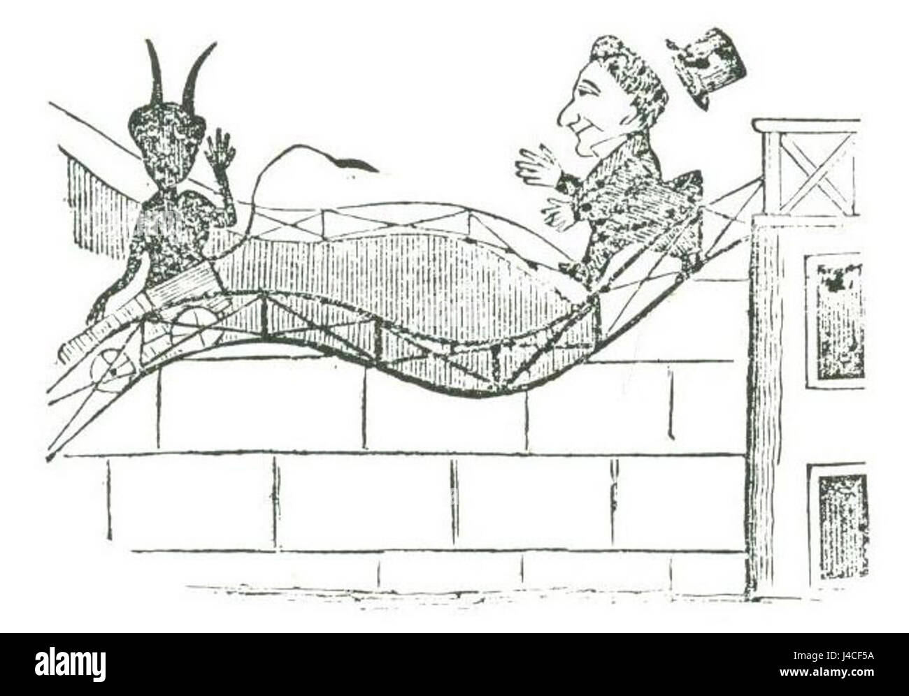 Roller Coaster con il diavolo Foto Stock