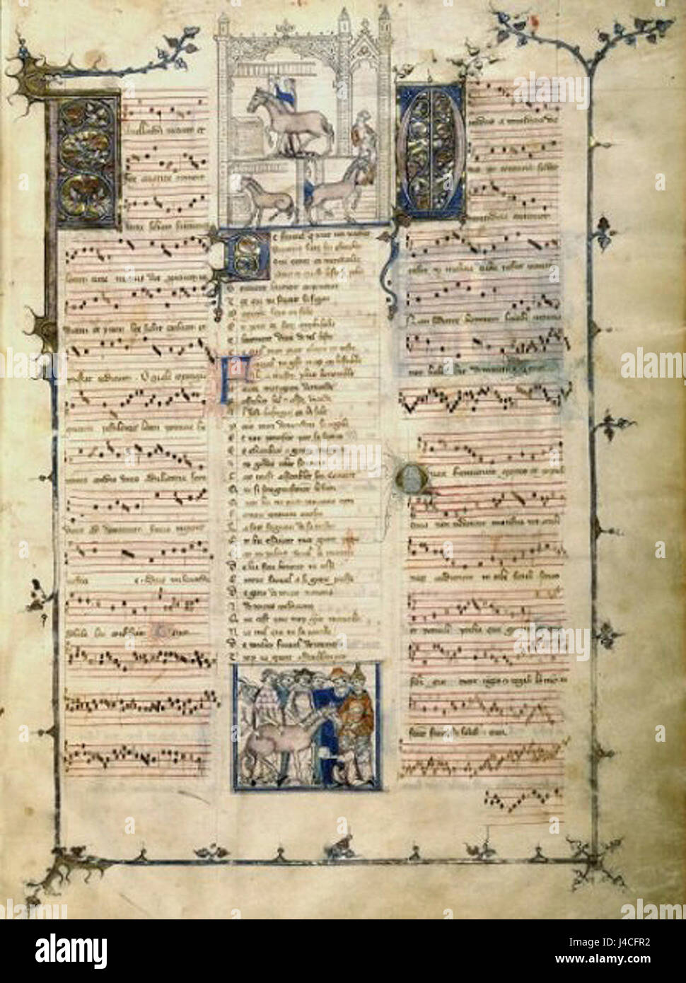 Roman de Fauvel Foto Stock