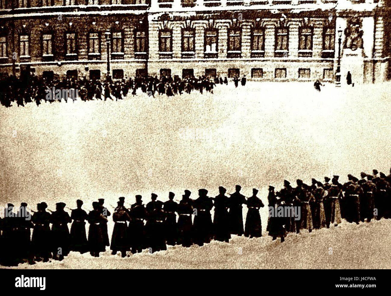 Rasstrel rabochego shestviya3 Foto Stock