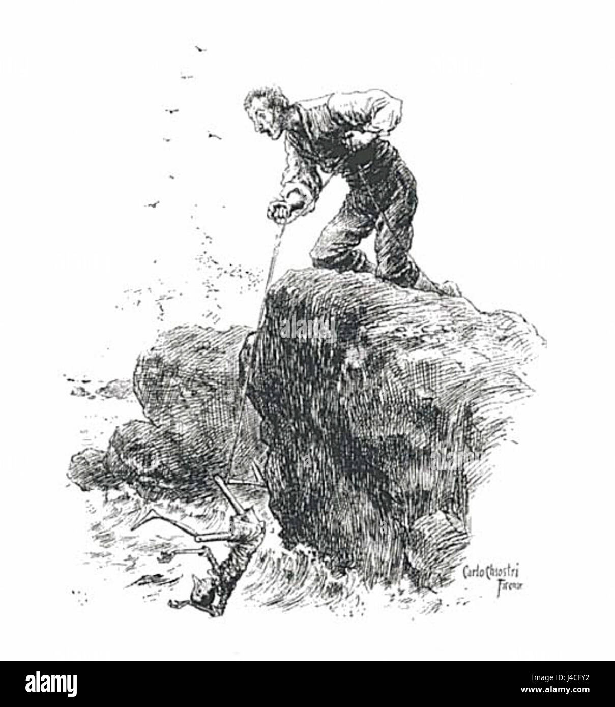 'Pinocchio' di Carlo Collodi, illustrato da Attilio Mussino, pubblicato nel 1911, che presenta il classico racconto delle avventure di un burattino di legno, presentato in edizione rigida. Foto Stock