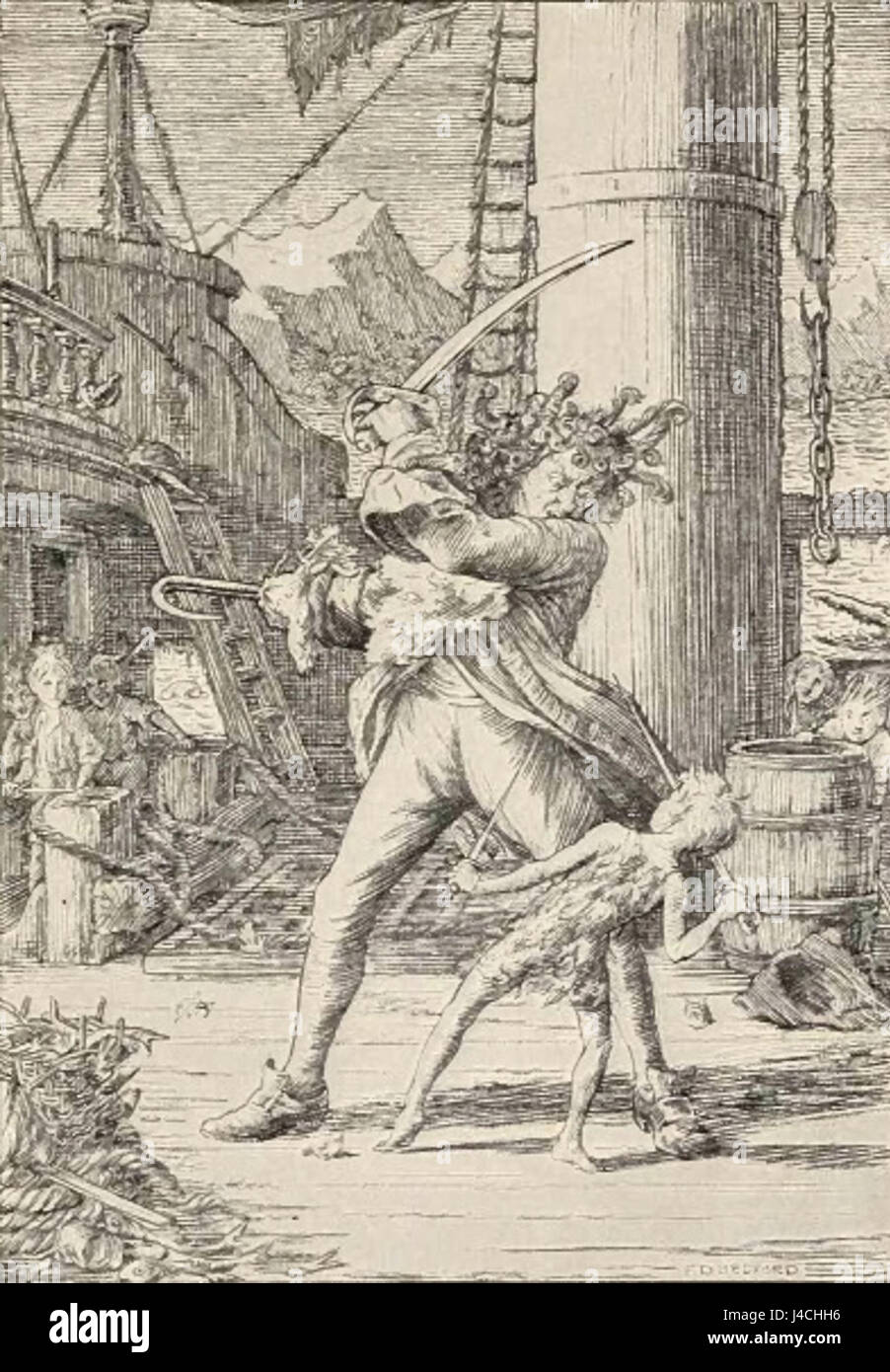 Peter and Wendy è il classico racconto di J.M. Barrie, pubblicato originariamente nel 1911. Racconta la storia di Peter Pan e delle sue avventure con Wendy Darling e i ragazzi perduti a Neverland. Foto Stock