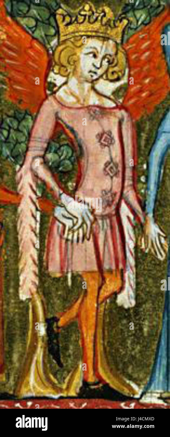 Roman de la Rose dance frammento Foto Stock