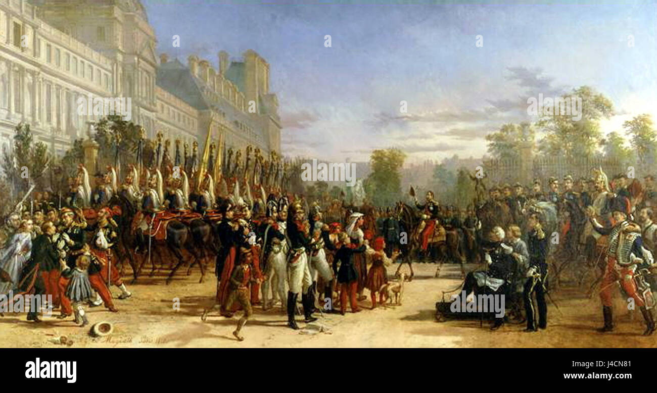 Retour campagne italiane si riferisce a un ritorno post-campagna in Italia, che potrebbe descrivere le conseguenze di una campagna militare o la fine di un evento storico nel passato dell'Italia. Questa voce può riflettere il significato storico del periodo. Foto Stock